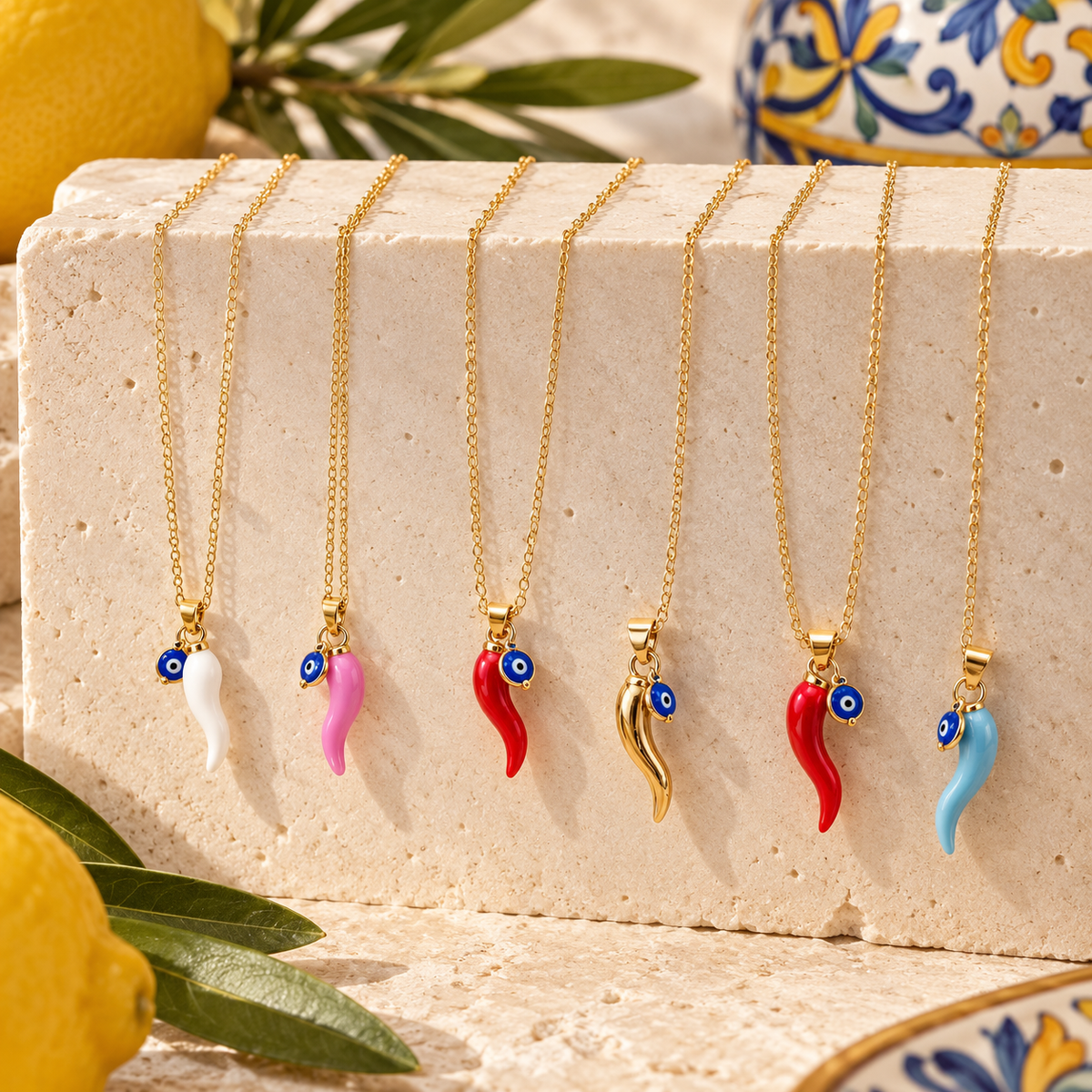 Cornicello & Evil Eye Necklace