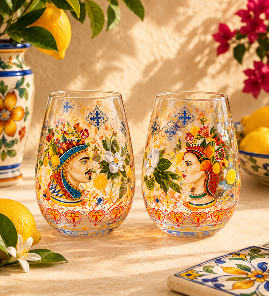 Sicilian Love Glasses – Set of 2