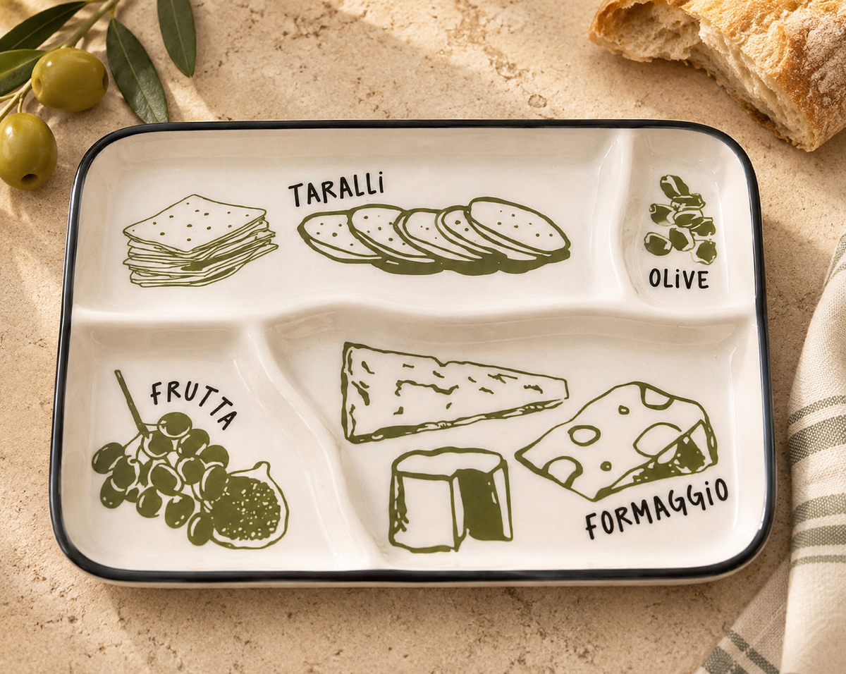 Italian Antipasto Serving Dish