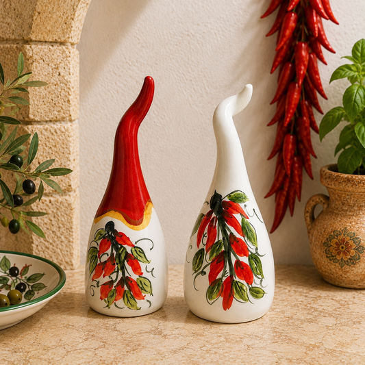 Handmade Italian Cornicello Ceramic