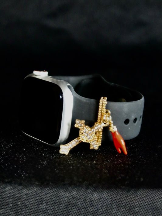 Apple Watch Charm - Cross with Cornuto Hand Charm
